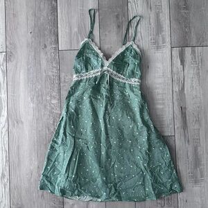 Hollister green babydoll dress